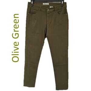 EMPERIAL Olive Green Skinny Jeans - 12